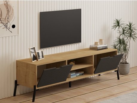 HANAH HOME TV polica Nost Sapphire Oak Antracite