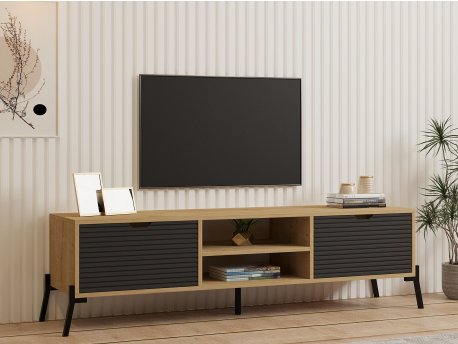 HANAH HOME TV polica Nost Sapphire Oak Antracite