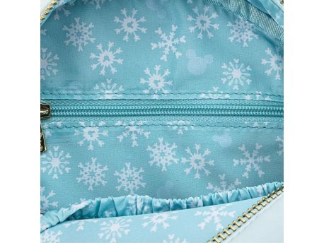 Loungefly Disney Snowman Mickey Minnie Snow Globe Crossbody Bag