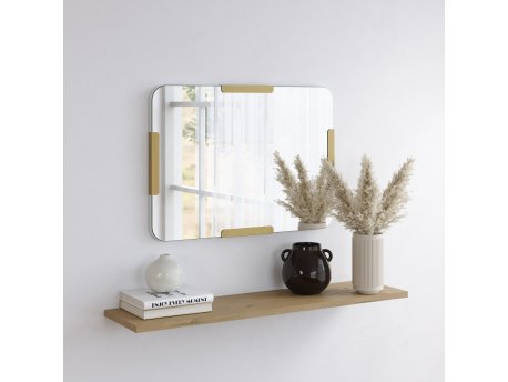 HANAH HOME Ogledalo Pera Mirror Gold