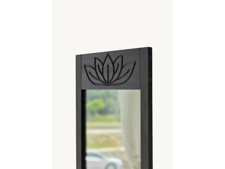 HANAH HOME Ogledalo Lotus Anthracite