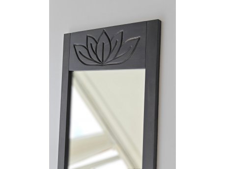 HANAH HOME Ogledalo Lotus Anthracite