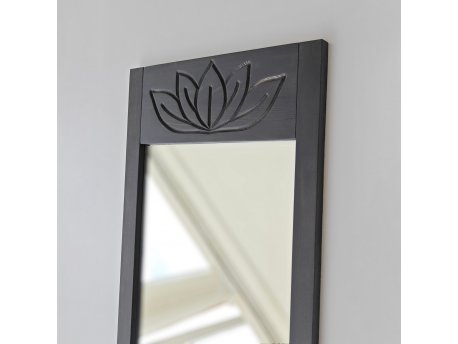 HANAH HOME Ogledalo Lotus Anthracite