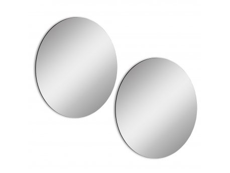 HANAH HOME Ogledalo Round Double Diameter: 40 cm Silver