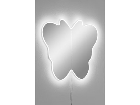HANAH HOME Ogledalo sa LED osvetljenjem Butterfly Silver White