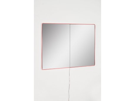 HANAH HOME Ogledalo sa LED osvetljenjem Rectangular 60x80 cm Pink