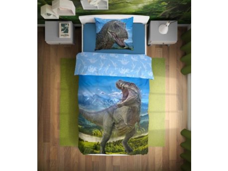 BALOO Posteljina za decu Dino T-Rex 160x200+70x80cm