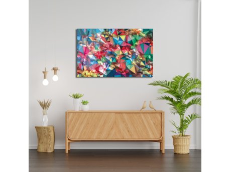 WALLXPERT Dekorativna slika od kaljenog stakla MOZAIK (0439) 72 x 46cm