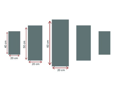 WALLXPERT Dekorativna slika od 5 delova FOG