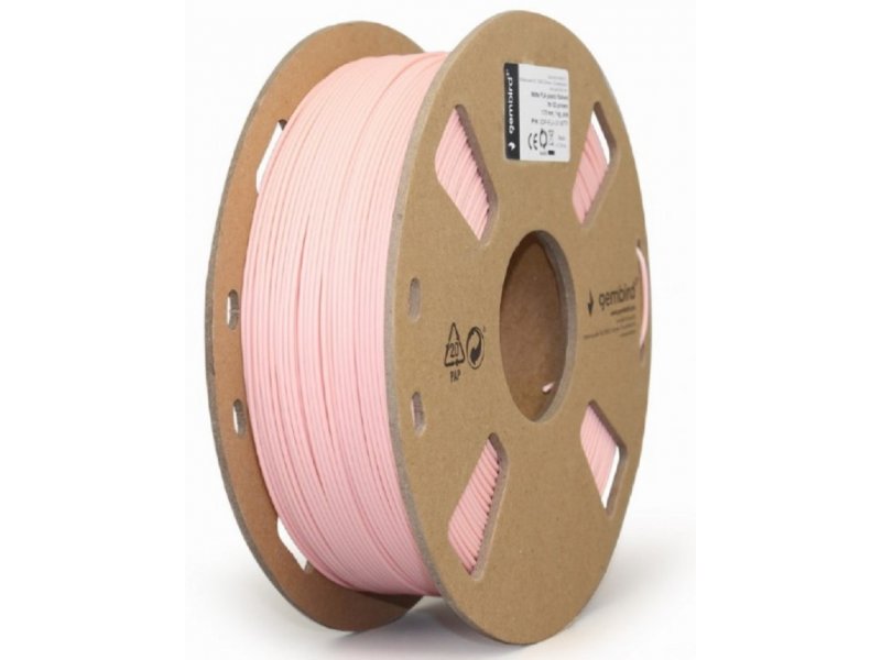 GEMBIRD 3DP-PLA-01-MTP Mat PLA Filament za 3D stampac 1.75mm, kotur 1KG, Pink