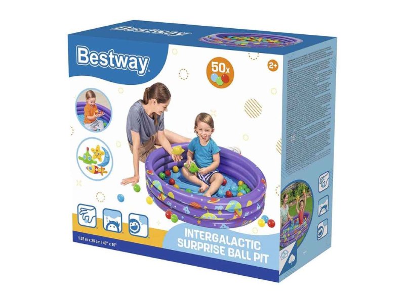 BESTWAY Dečiji Bazen sa Lopticama 102x52cm