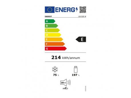 INDESIT Kombinovani frižider LI6 S2E W